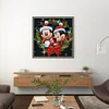 Christmas Mickey Minnie-11CT Stamped Cross Stitch 40*40cm/15.75*15.75in