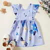 Baby Girl Floral Sweet Medium Length Casual Dress