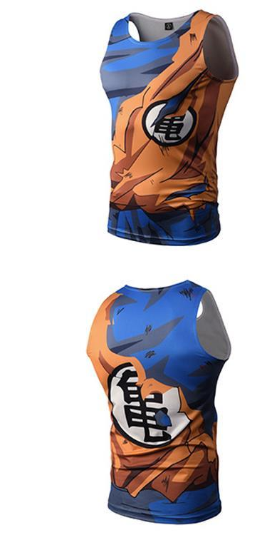Dragon Ball Super Son Goku 3D Print Vest Cosplay Costume