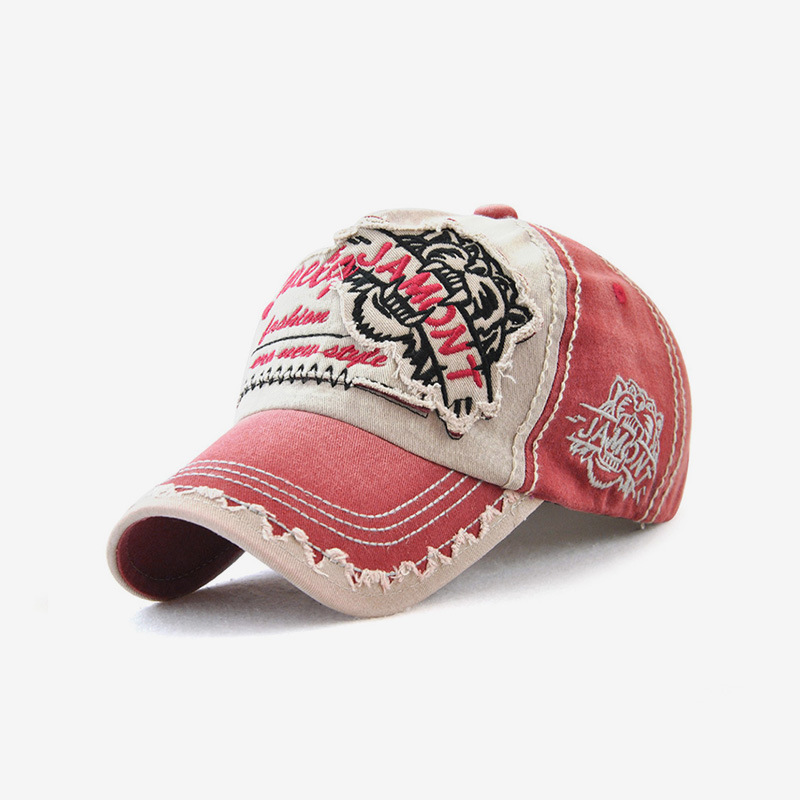 Men & Women Baseball Cap/Tiger embroidery Outdoor Fitted Hat