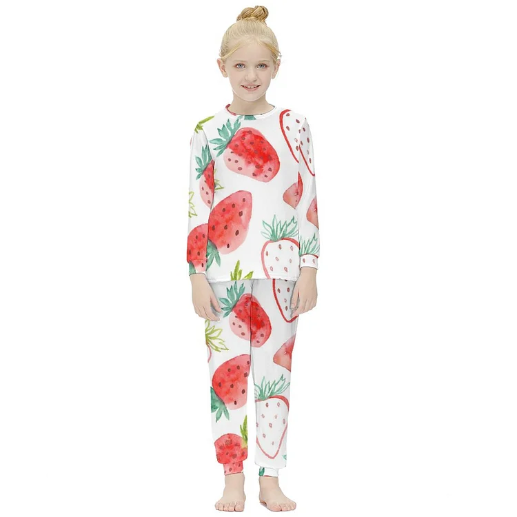 Girl's Suit Strawberry