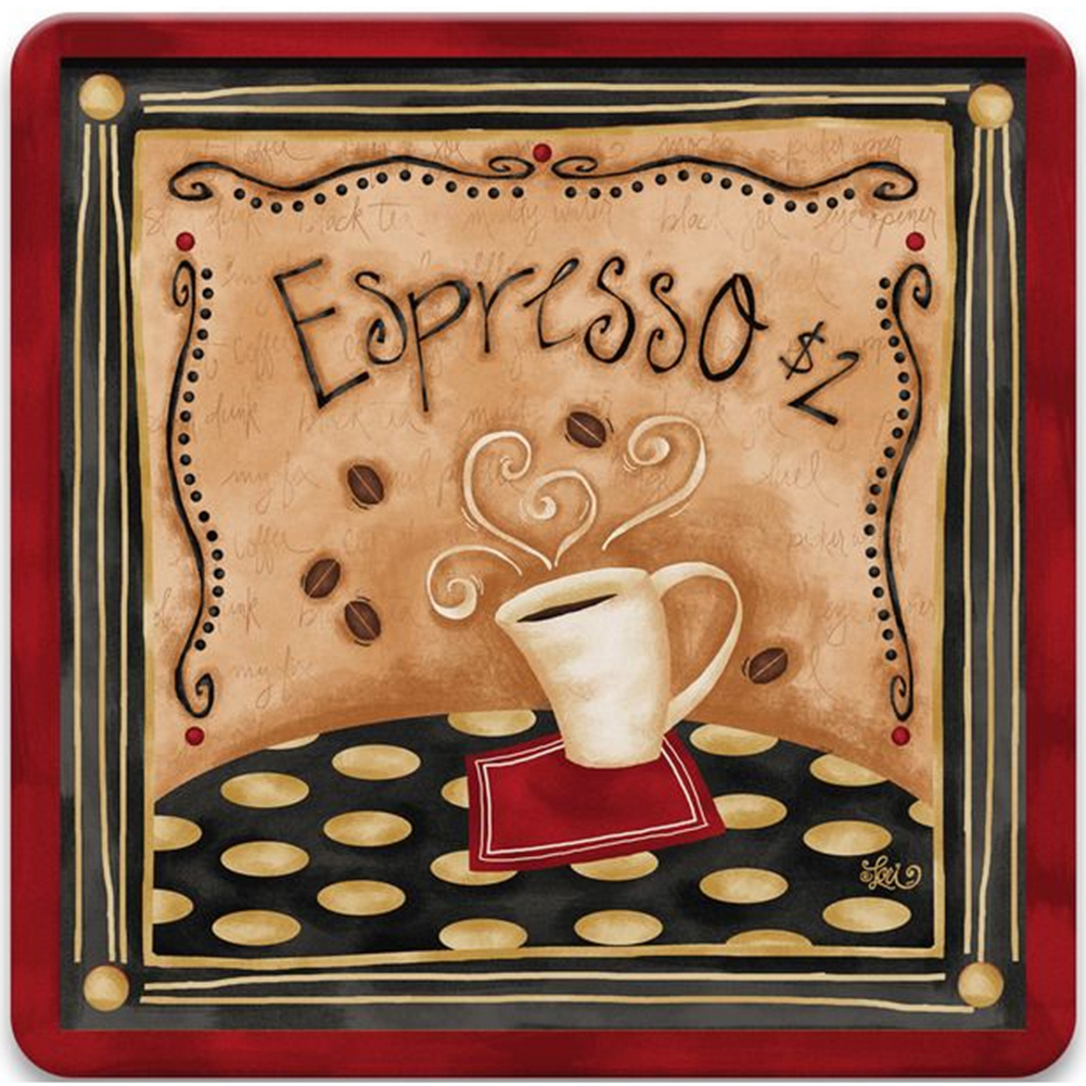 

Coffee - Round Drill Diamond Painting - 40*40CM, 501 Original