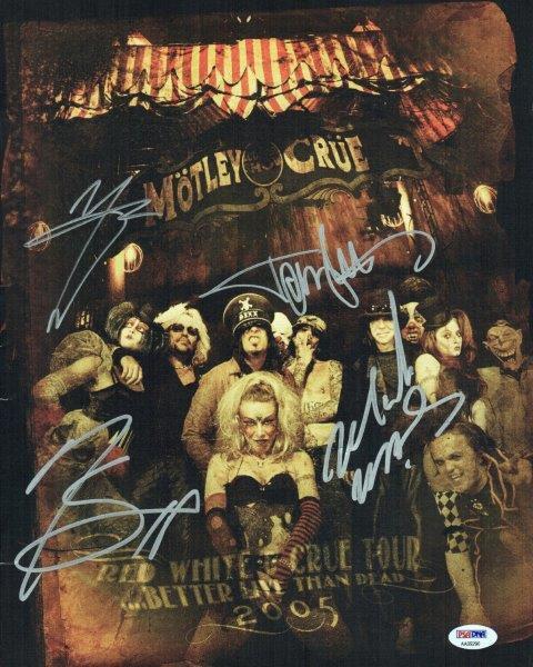 REPRINT - MOTLEY CRUE Signed 8 x 10 Glossy Photo Poster painting Poster RP Tommy Lee - Vince