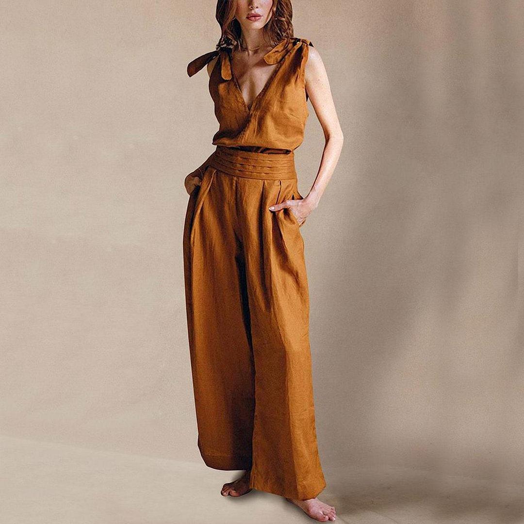 Minimalist Cotton & Linen Two Piece Set