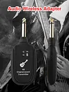 A8 UHF Wireless System Electric Guitar Pickup Audio Transmitter Receiver