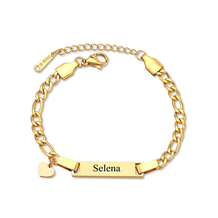 Custom Name Bracelet Personalized Love Bracelet Cuban Chain Bracelet Love Gifts