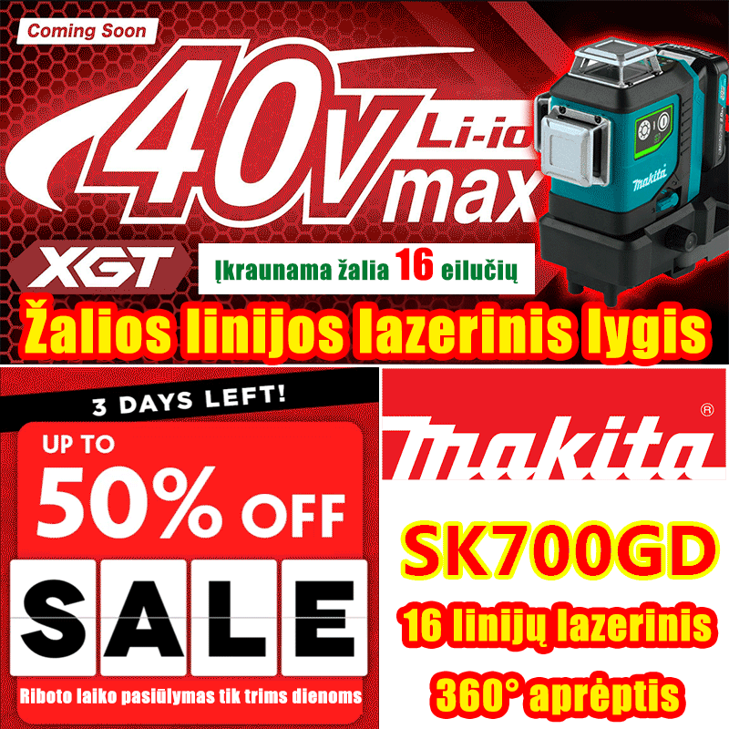 Makita bustine] SK700GD 360* cu acoperire completă Nivel laser verde cu 16 linii 40 V cu 10,0 Ah Vânzări directe Makita bustines [Deschiderea showroom-ului Makita în Europa]