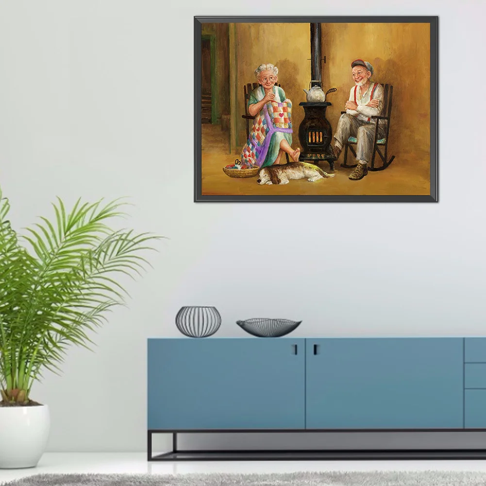 Full Printed Cross Stitch 11CT - Family(40*30cm)