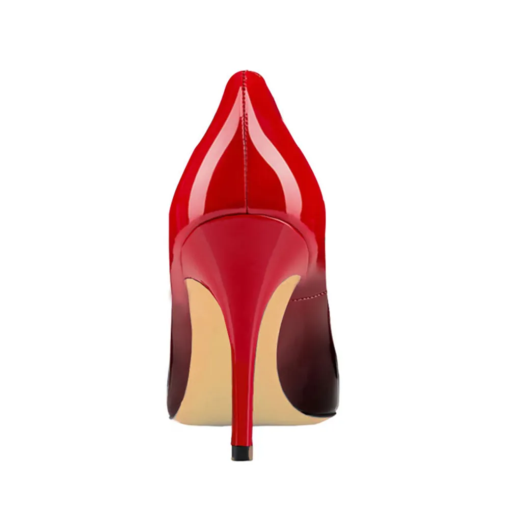 90mm Middle Heels Pointy Toe Pumps-vocosishoes