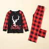 Family Christmas Printed Christmas Antlers Parent-child Pajamas