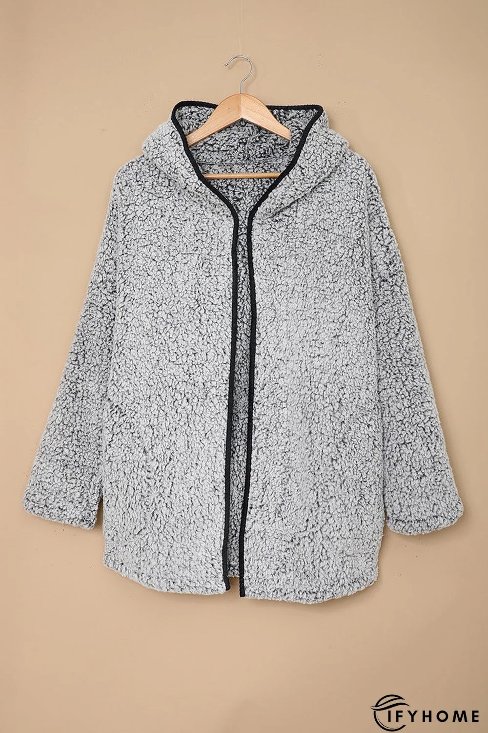 Fleece Thickened Hooded Jacket Women's Mid-length Loose Casual Jacket | IFYHOME