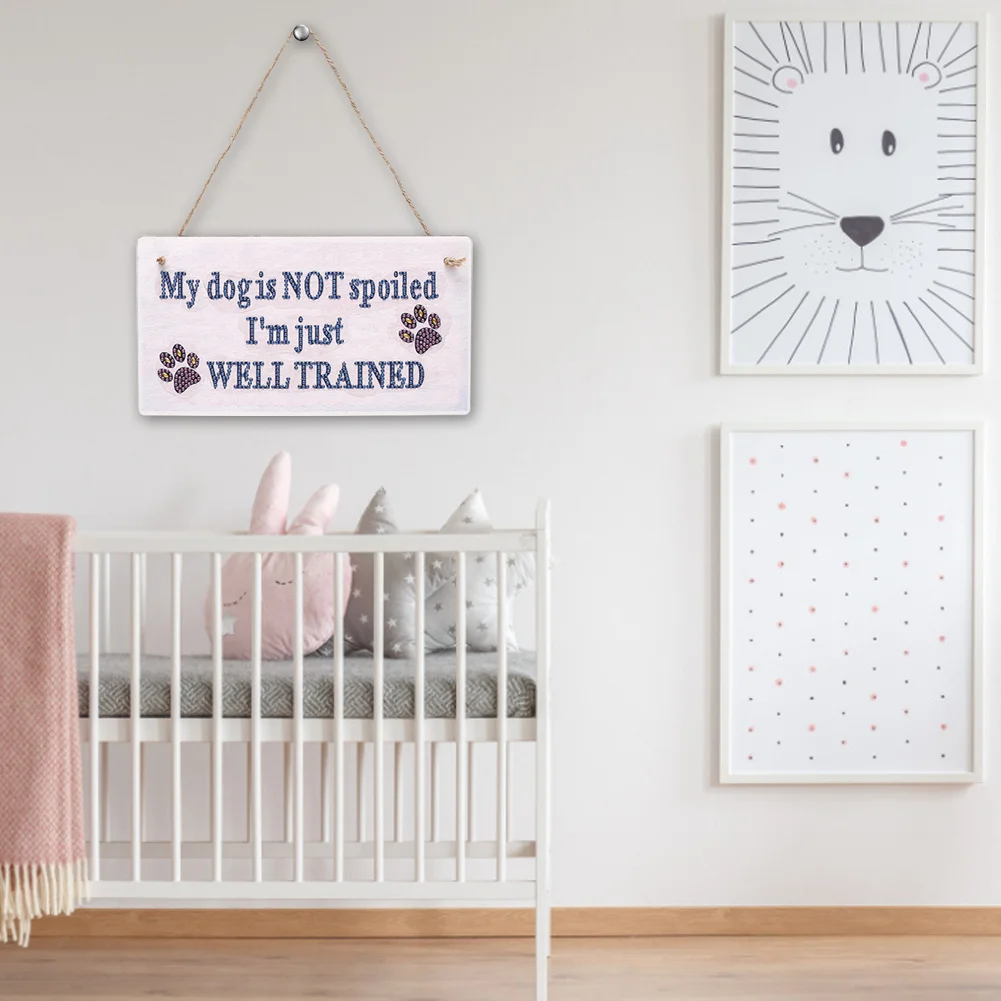 5D DIY Letters Part Special Drill Hanging Diamond Painting Decor