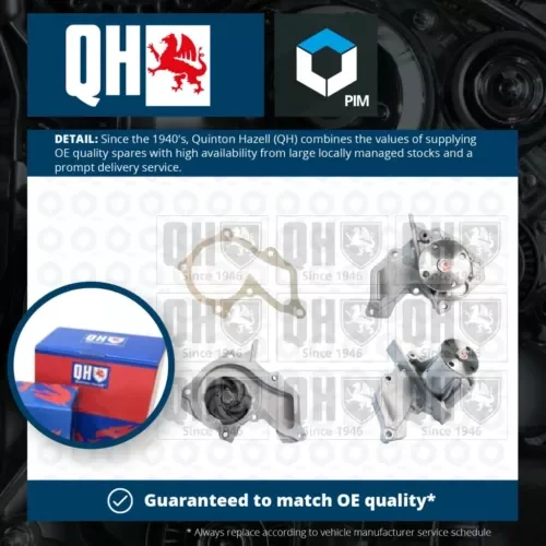 Water Pump fits FORD FOCUS 1.6 98 to 05 Coolant QH 1007714 1020538 1326374 New Parts