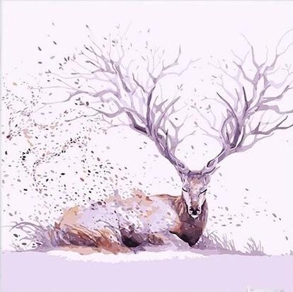 

Resting Deer – Paint By Numbers - 40*50CM, 501 Original
