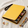 Embroidery Floss Organizer 50 Clear 9-Pocket Pages Waterproof Zip Trading Card Binder Holds 200+ Thread for Embroidery & Craft Supplies