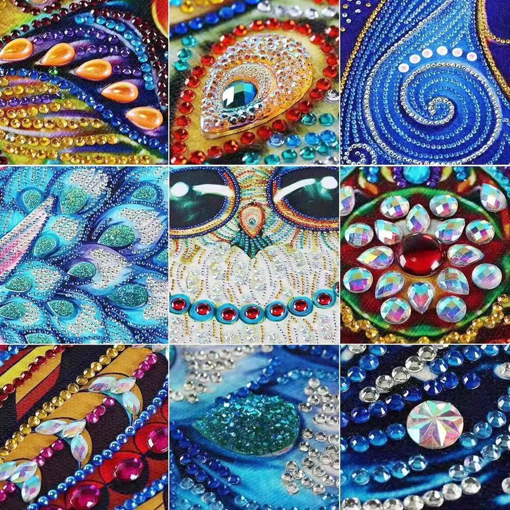 Special Shape Diamond Painting 40*30cm - Owl