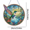 (US Local)5D DIY Crystal Diamond Painting Handmade Humminbird Clock Kit