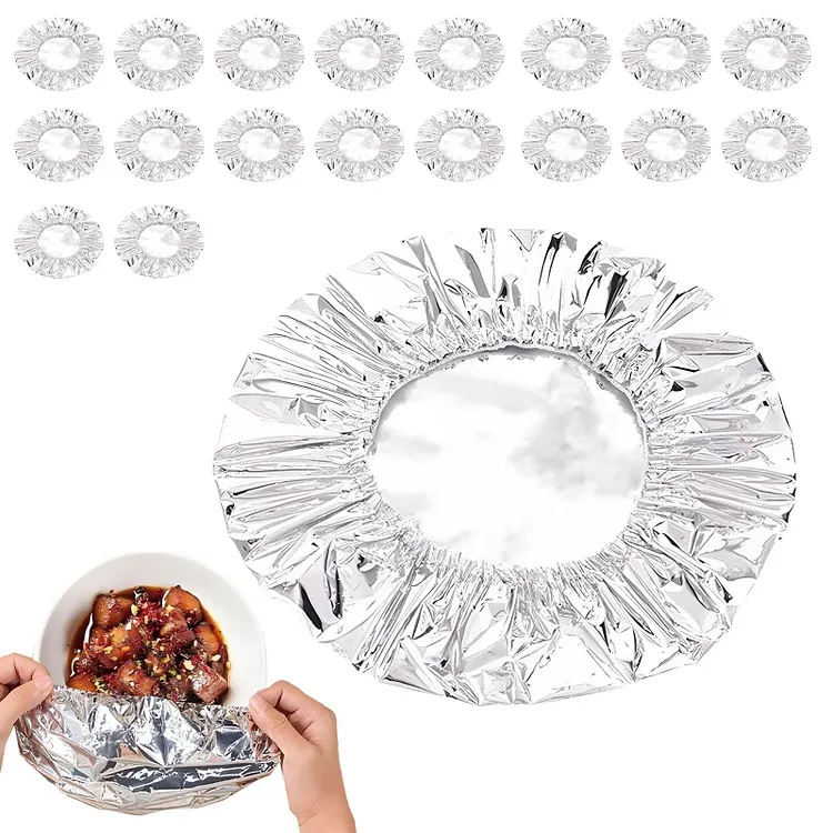 Reusable, Insulating Aluminum Foil Food Covers