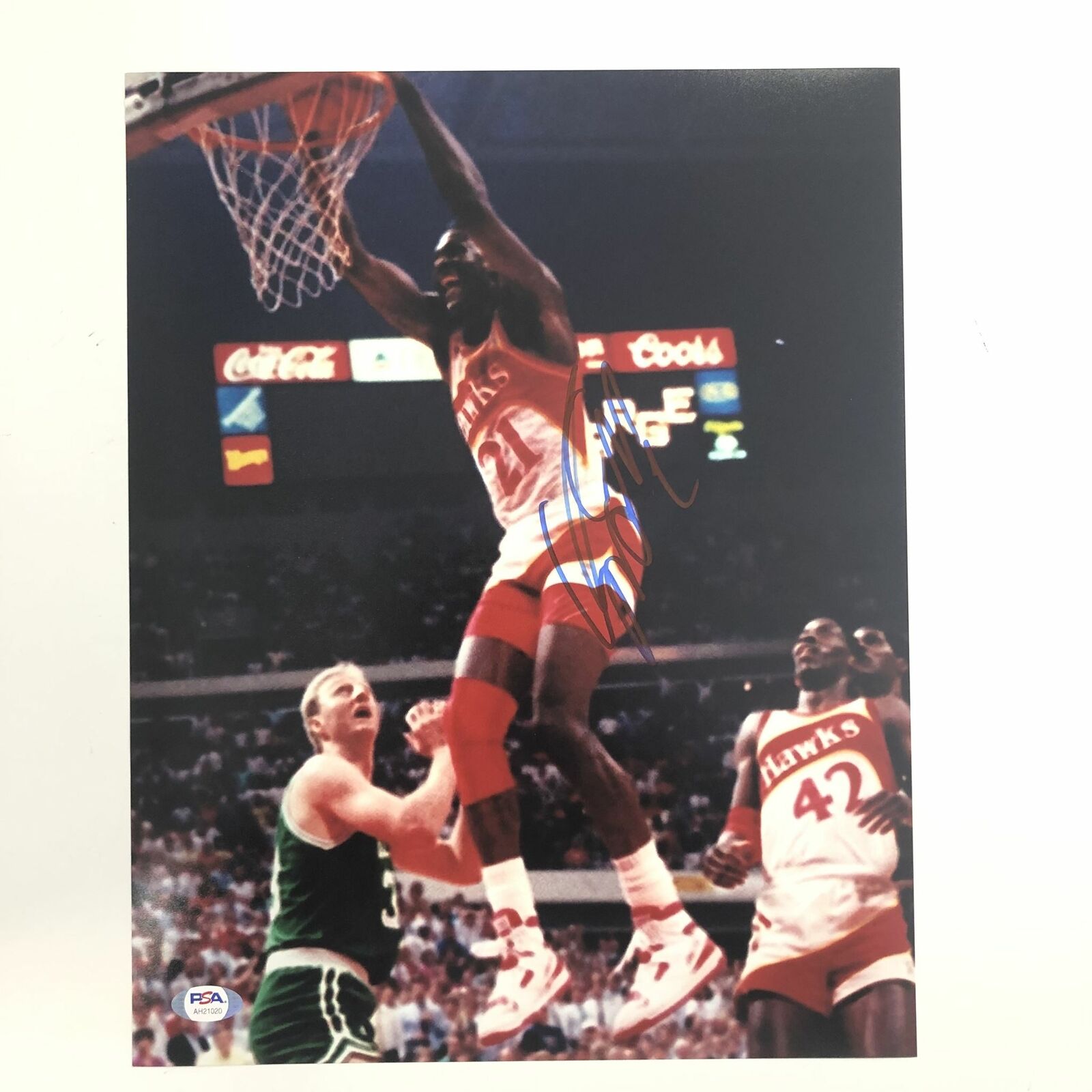 Dominique Wilkins signed 11x14 Photo Poster painting PSA/DNA Atlanta Hawks Autographed