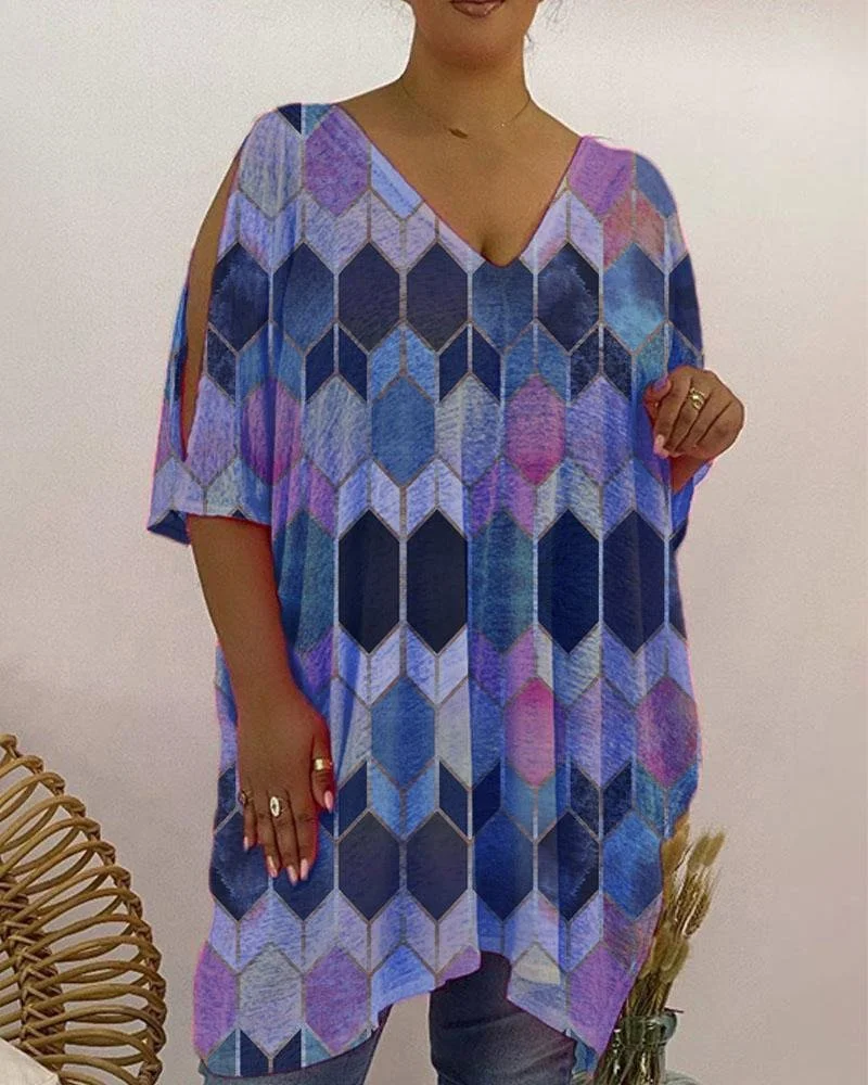 V-Neck Loose Casual T-Shirt