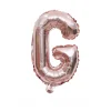 20PCS English Letters 16" Aluminum Film Golden Silver Rose Gold Balloons Birthday Party Decor