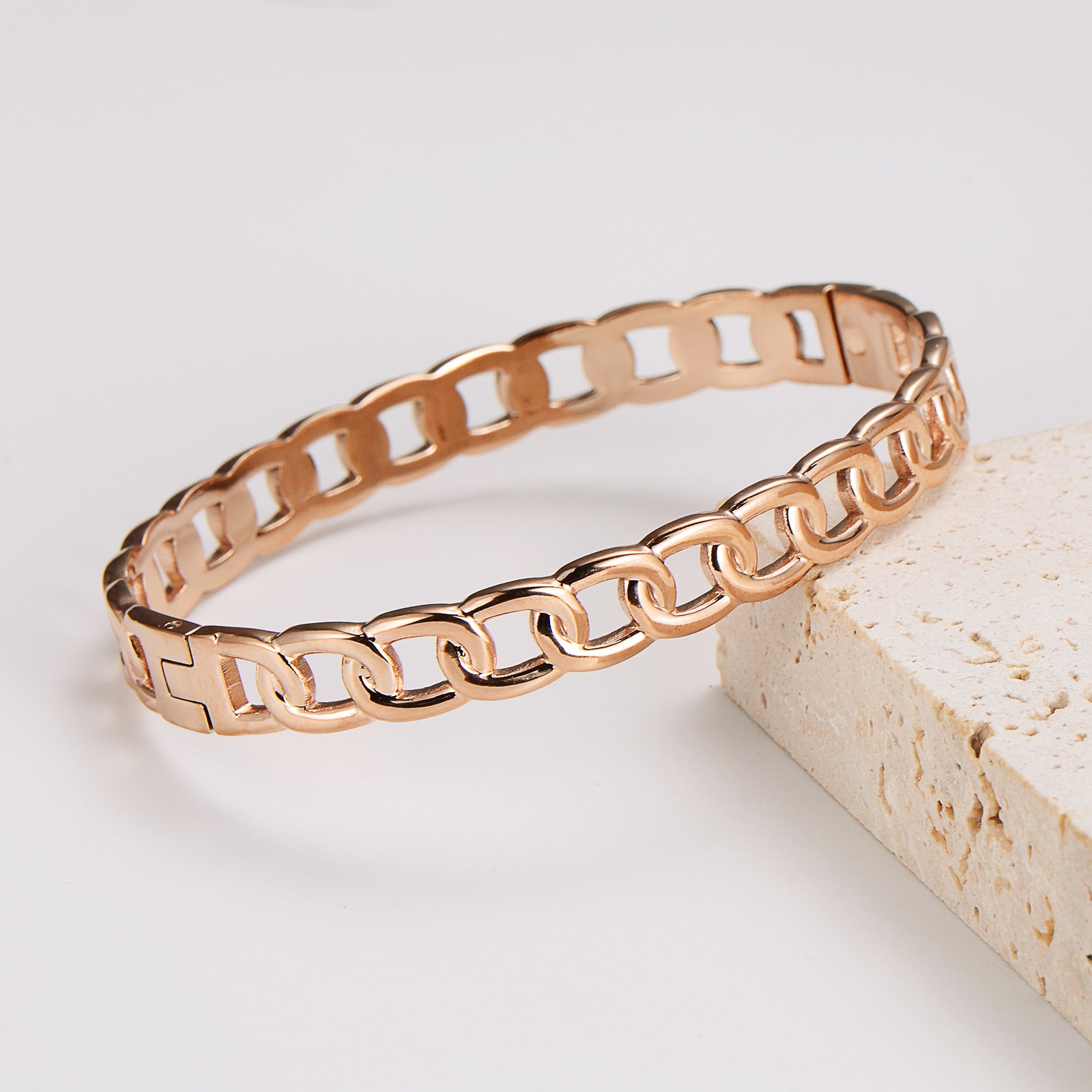 Aml Stainless Steel Hot-Selling Fashion Exquisite Versatile Diamond Bracelet Female Niche