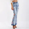 Women's Heavy-Duty 3D Embroidered Jeans by Inlyline