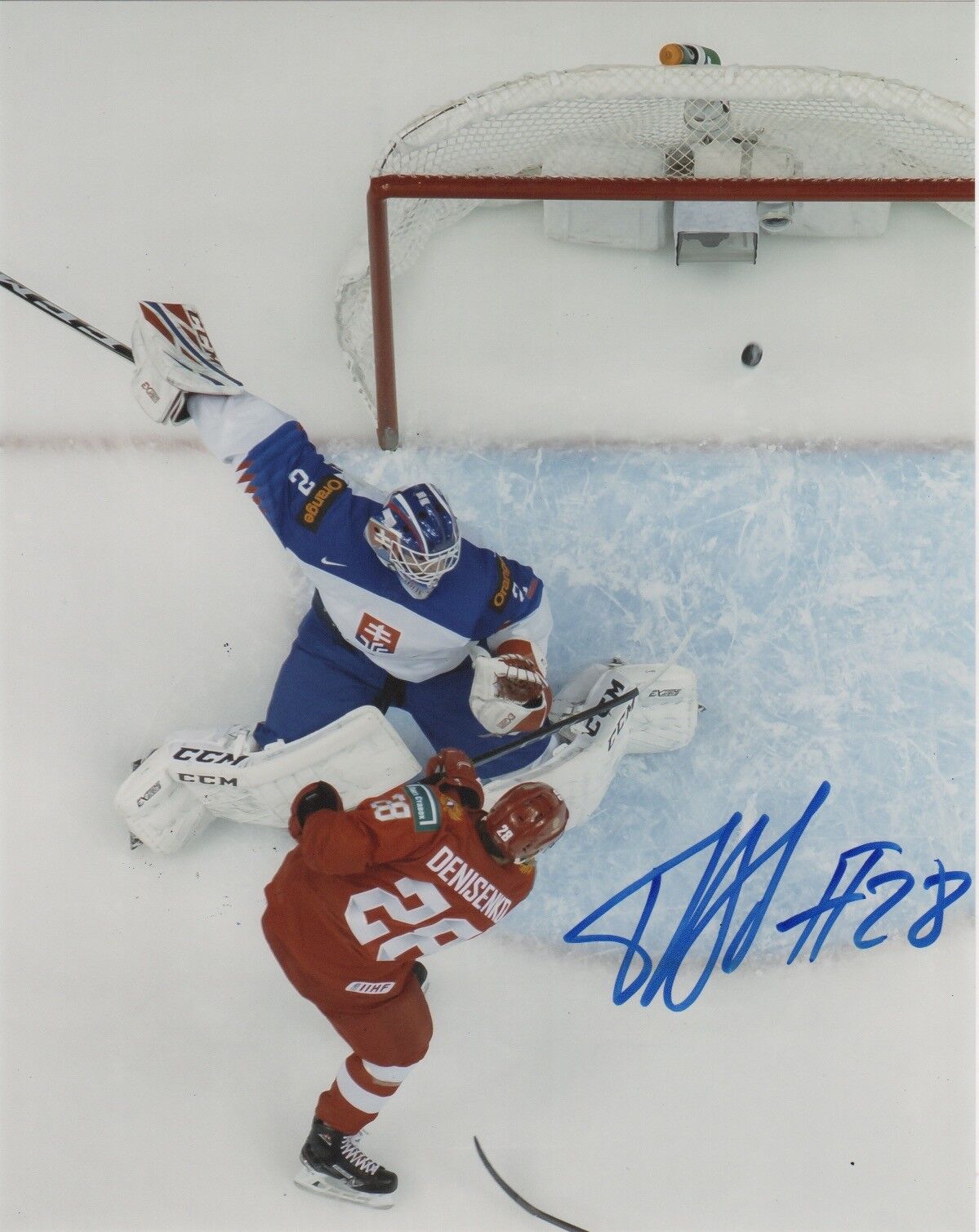 Russia Grigori Denisenko Autographed Signed 8x10 IIHF Photo Poster painting COA #4