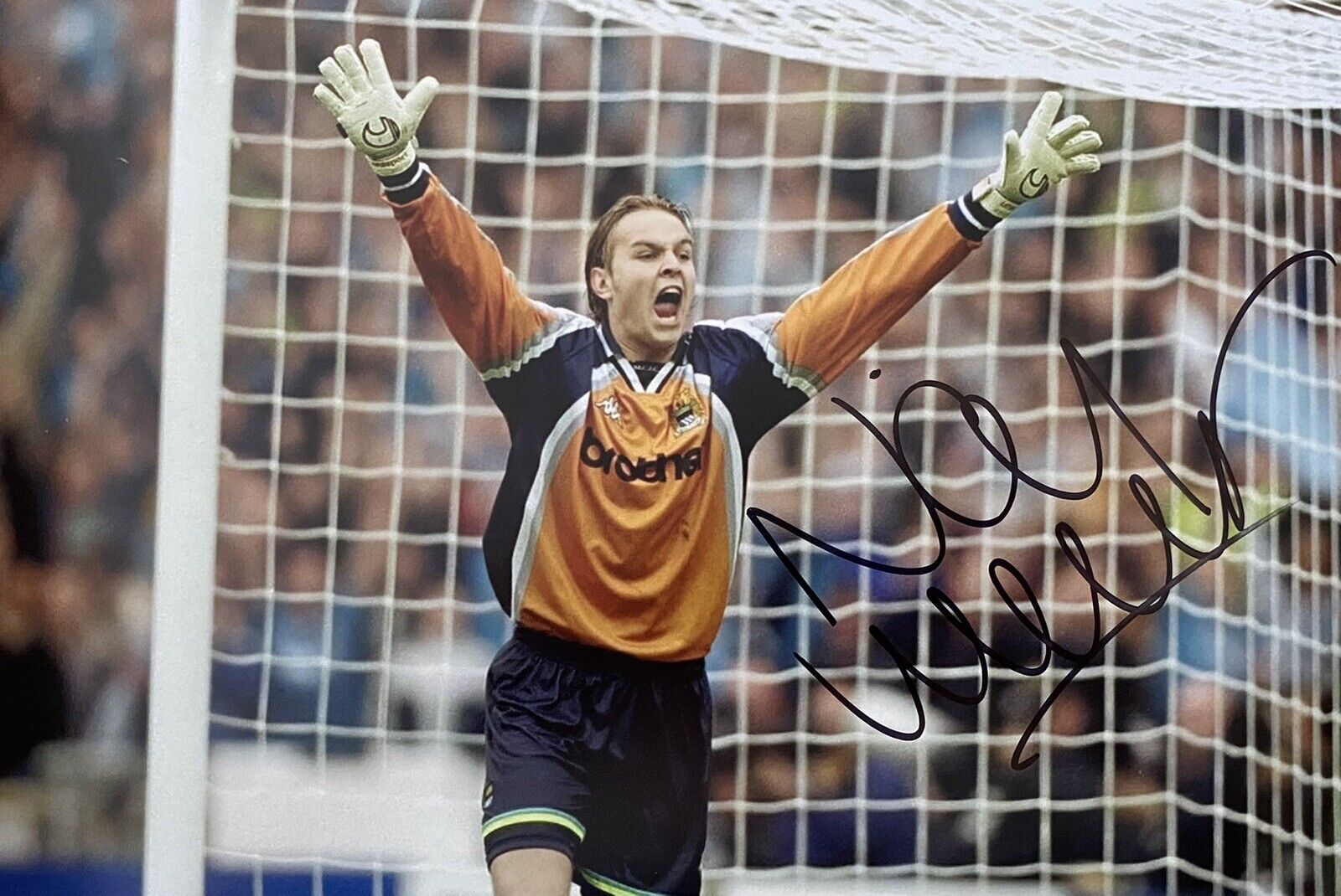 Nicky Weaver Genuine Hand Signed Manchester City 12x8 Photo Poster painting 8