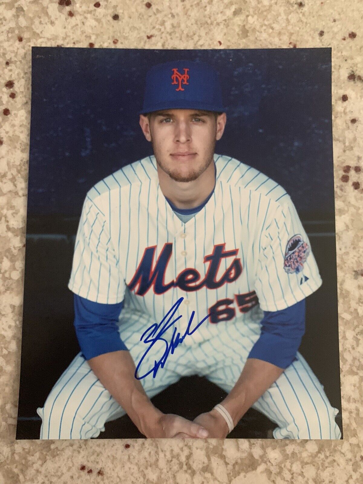 Zack Wheeler Signed New York Mets 8x10 Photo Poster painting