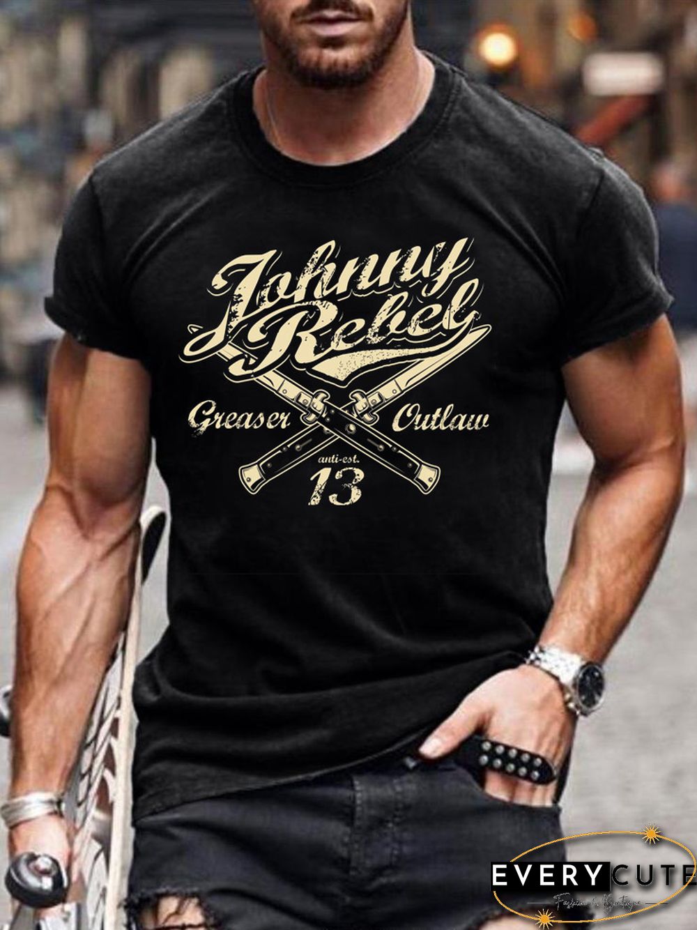 Men's Outdoor Printed Short Sleeve T-Shirt