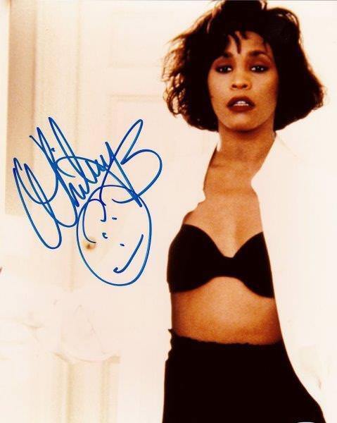 REPRINT - WHITNEY HOUSTON Autographed Signed 8 x 10 Photo Poster painting Poster RP