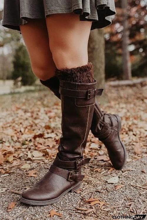 Silky Feather Pattern Topper Boot Cuffs