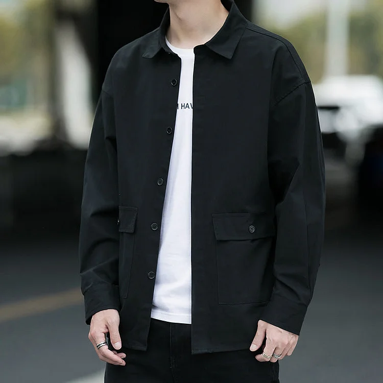 Work Shirts Autumn Shirt Men's Boyfriend Style Shirt Workwear Shirt Casual
