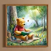 40x40cm Winnie Puuh 5d DIY Vollbohrer Runde Diamond Malerei Kit Wohnkultur