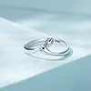 925 Sterling Silver Ring Trendy Embrace Design 