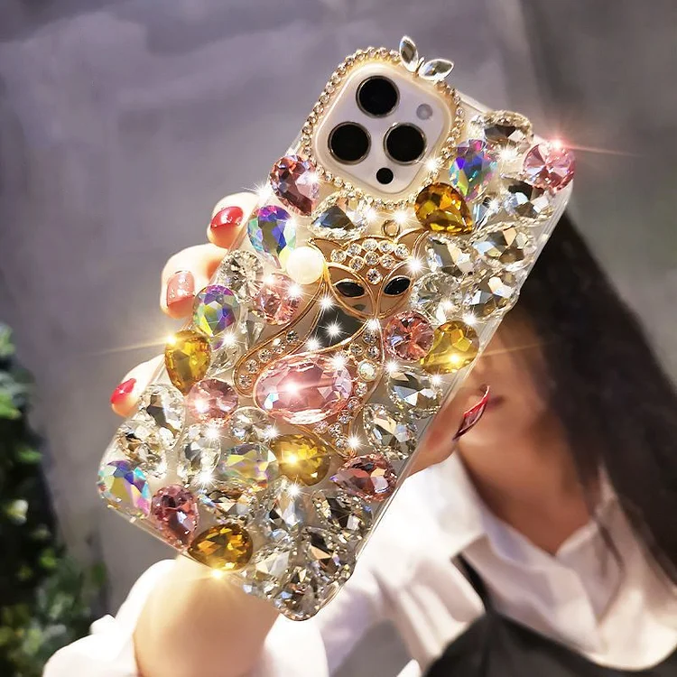 Luxurious Diamond Fox Phone Case