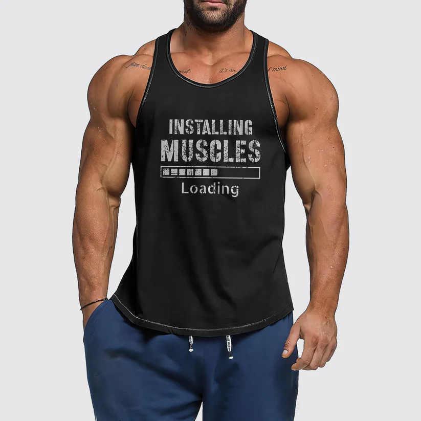 INSTALLING MUSCLES Men's Fitness Tank Top