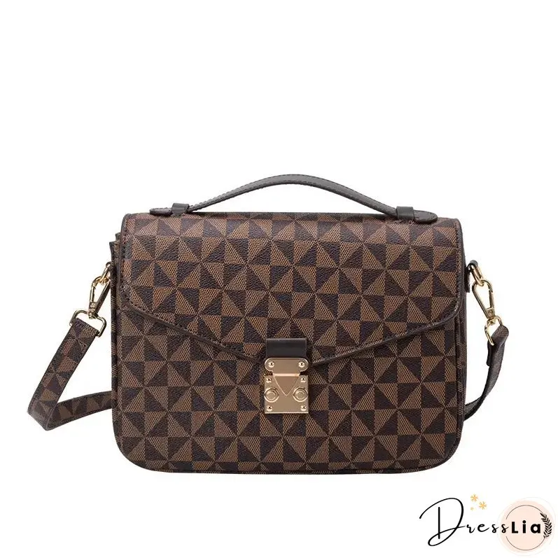 Paziye Check Print Ladies Crossbody Bag