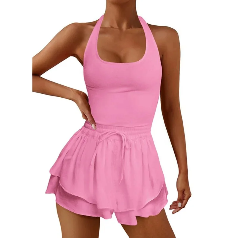 Toloer Toloer Women Tennis Dress Summer Casual Solid Color Sleeveless Open Back Athletic Mini Dresses with Pockets Sports Workout Golf Dress 1127-0-Outfit Ideas