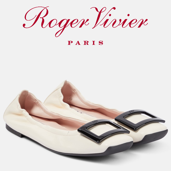 【Roger Vivier】Δερμάτινες μπαλαρίνες Gommettine Ball