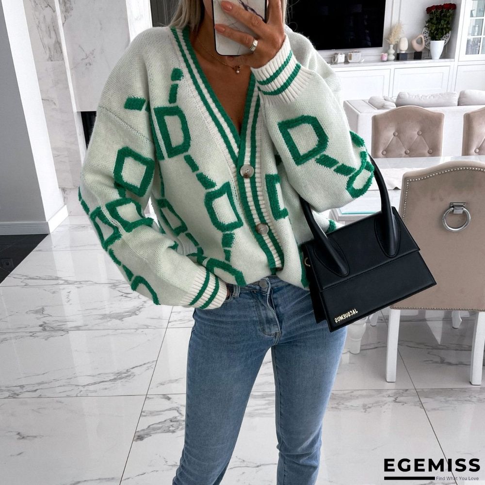 Knitted Cardigan Loose Sweater Coat Sweater | EGEMISS