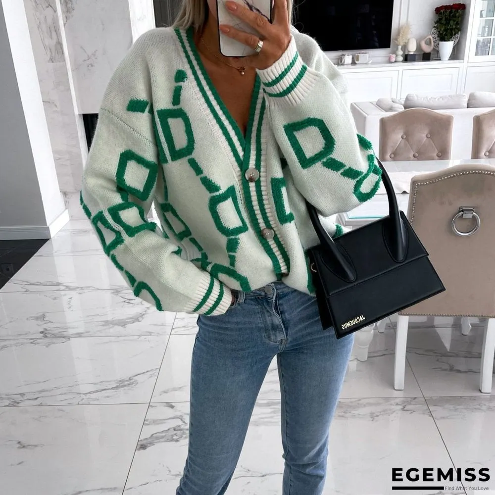 Knitted Cardigan Loose Sweater Coat Sweater | EGEMISS