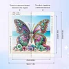(US Only)4Pcs 30x30cm Beach 5D DIY Special Shape Crystal Partial Diamond Painting Kit