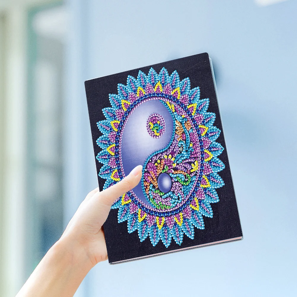 50 Pages Mandala Notebook Creative A5 Note Book Ornaments Kids Craft Gift