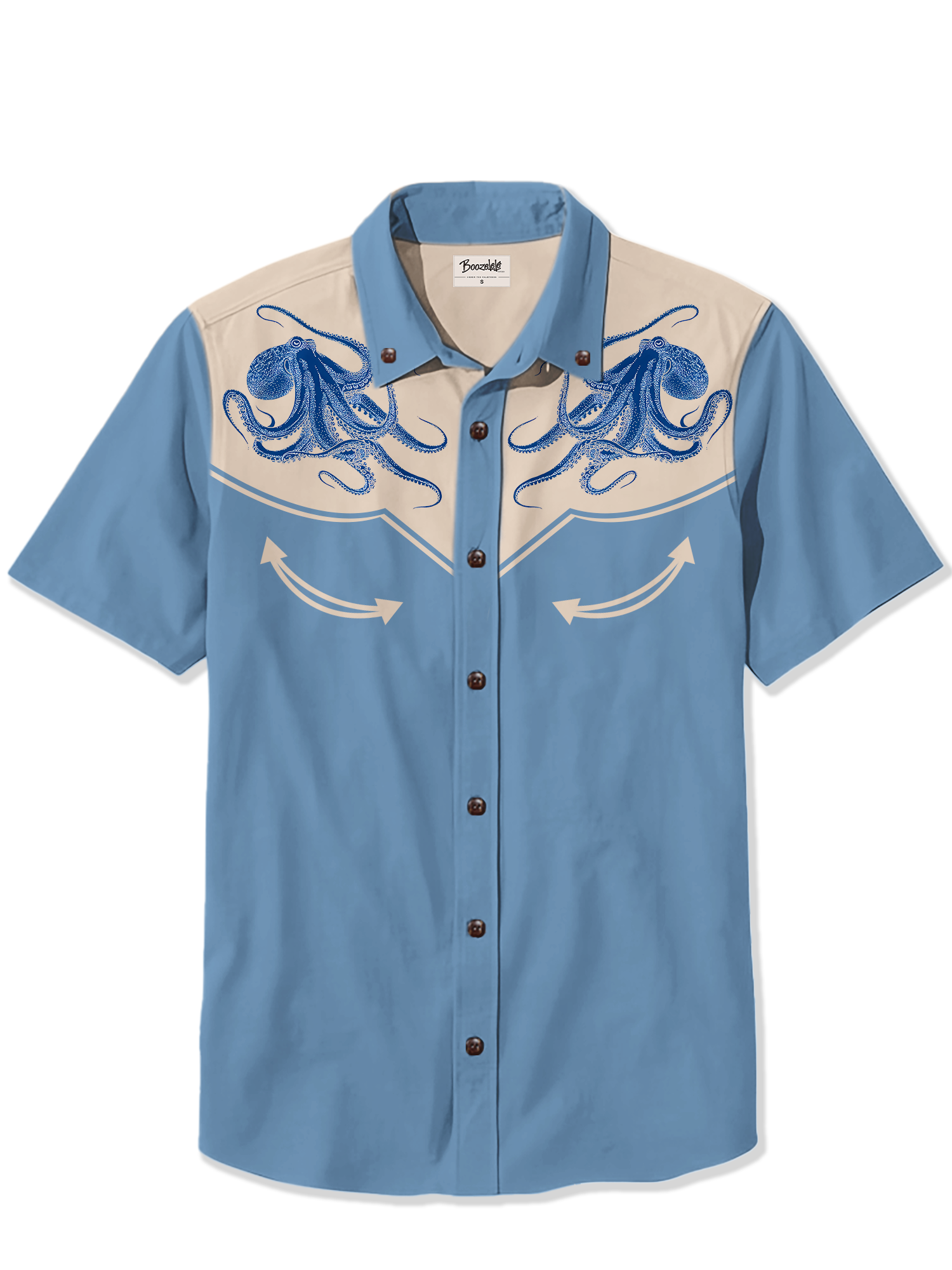 Retro Octopus Sea Life - 100% Cotton Shirt