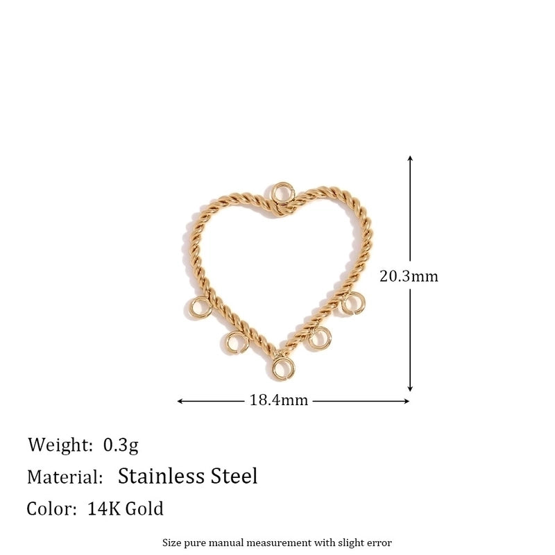 1 Piece 304 Stainless Steel 14K Gold Plated Geometric Jewelry Accessories Pendant