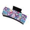 Purple Flowers DIY Diamond Painting Claw Clips for Adults Beginners Diamond Art Western Hair Clips Anti-Slip Design for Women Long Short Hairstyle Jewelry Supplies
