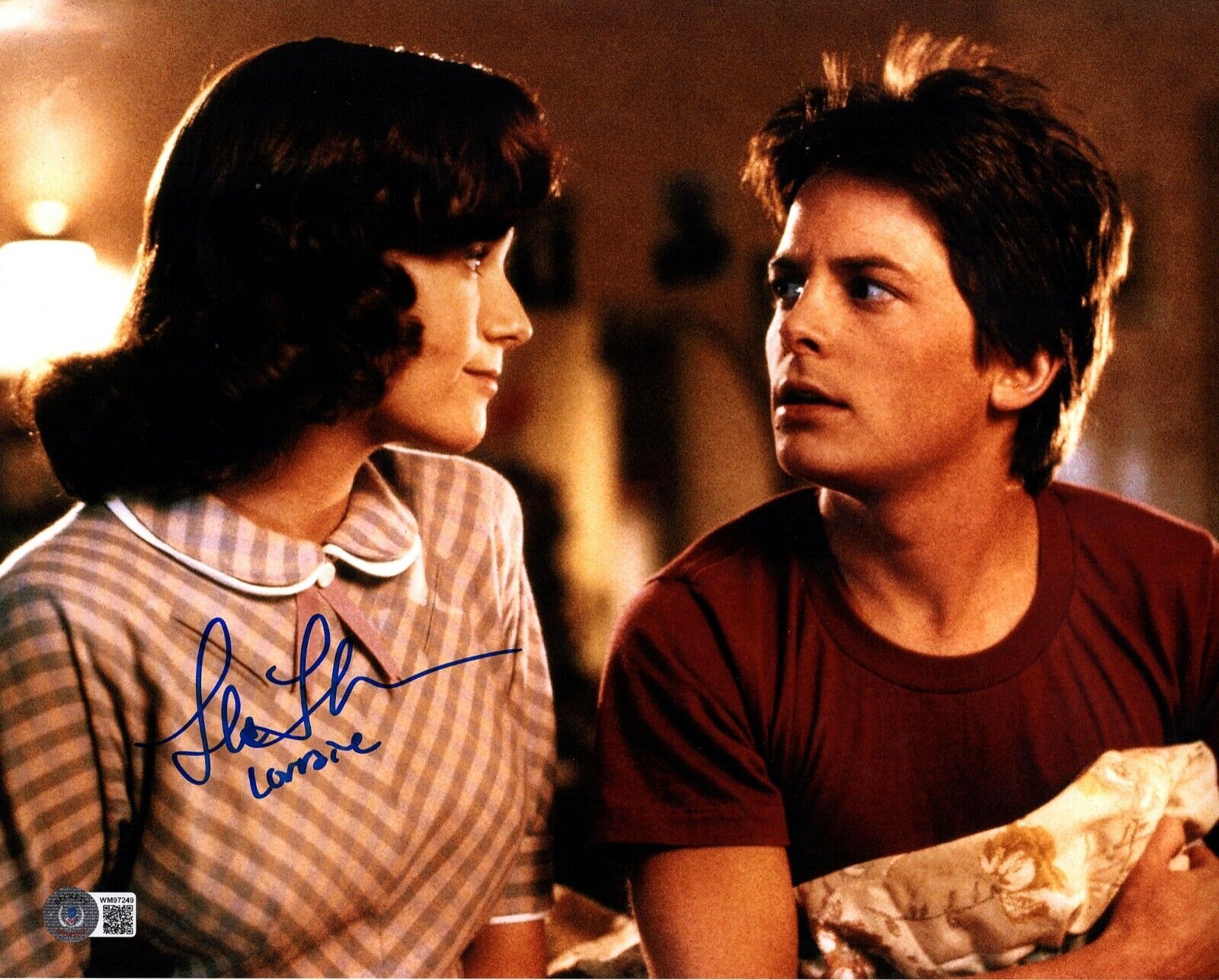 LEA THOMPSON Signed BACK TO THE FUTURE Lorraine 11x14 Photo Poster painting Beckett BAS Witness