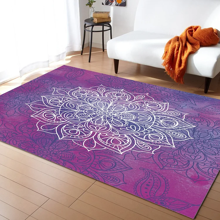 Watercolor Datura Carpet for Living Room Luxury Home Decoration Sofa Table Large Area Rugs Bedroom Bedside Foot Pad Entrance Mat